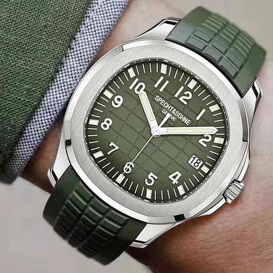 Specht & Söhne Automatic Sport Watch – Green Sapphire, 50M
