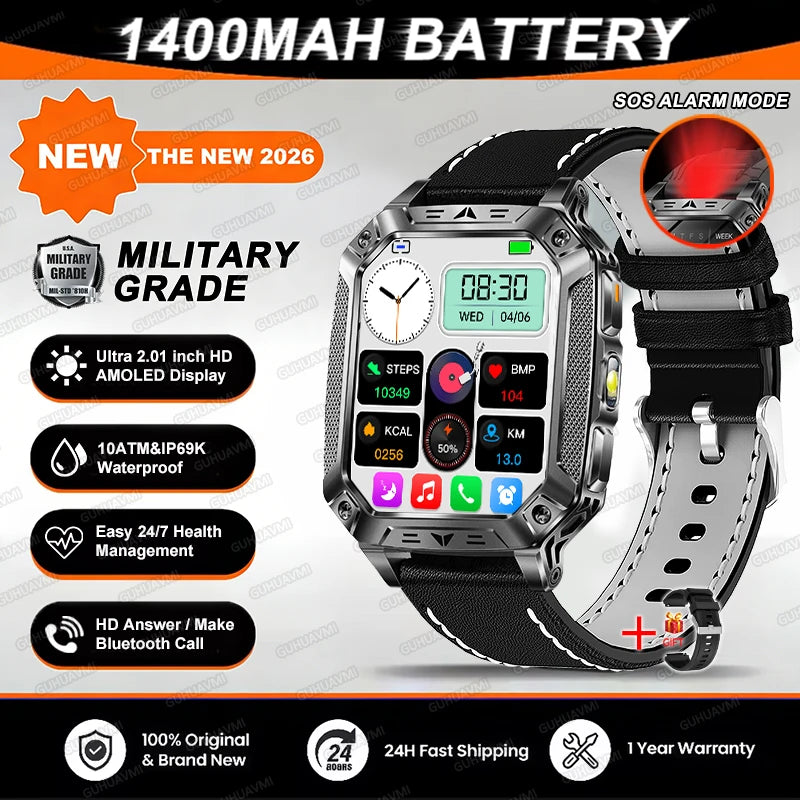 TANK Military GPS Smart Watch | AMOLED 10ATM