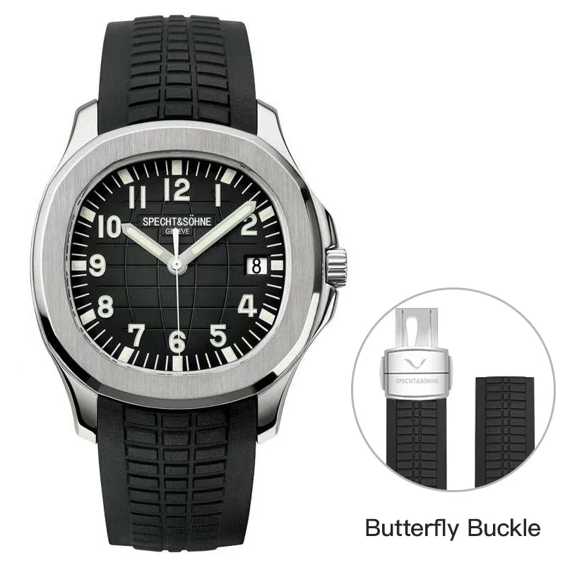 Specht & Söhne Automatic Sport Watch – Green Sapphire, 50M