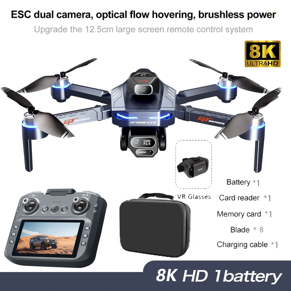 GT8 Pro 8K GPS Drone – 360° Obstacle Avoidance