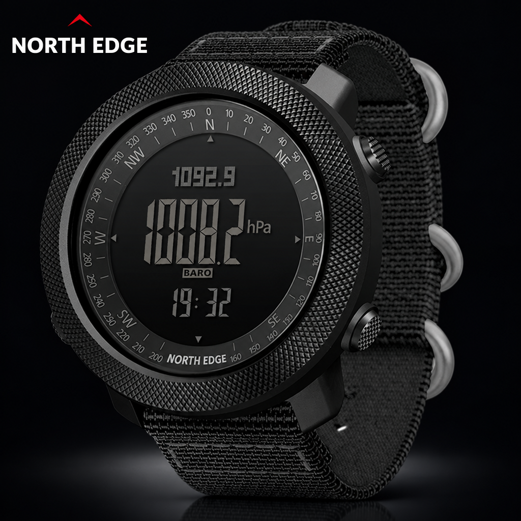 NORTH EDGE Apache 3 Sport Watch — Altimeter, Barometer & Compass