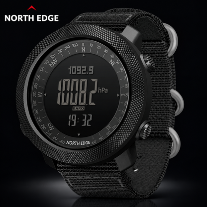 NORTH EDGE Apache 3 Sport Watch — Altimeter, Barometer & Compass