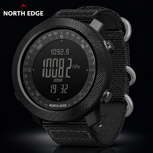 NORTH EDGE Apache 3 Sport Watch — Altimeter, Barometer & Compass