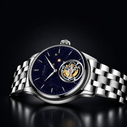 AESOP Flying Tourbillon Skeleton Watch – Hand-Wound, Sapphire, 42.5mm