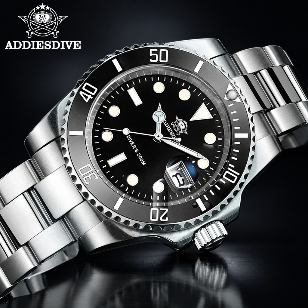 ADDIESDIVE H3 Quartz Diver-Style Watch – 41mm, Ceramic Bezel, Miyota 2115, 200m