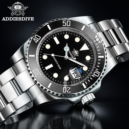 ADDIESDIVE H3 Quartz Diver-Style Watch – 41mm, Ceramic Bezel, Miyota 2115, 200m