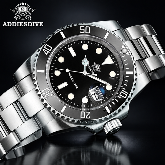 ADDIESDIVE H3 Quartz Diver-Style Watch – 41mm, Ceramic Bezel, Miyota 2115, 200m