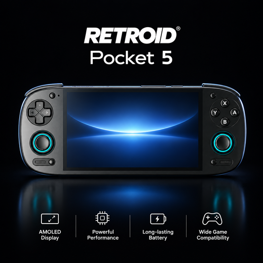 Retroid Pocket 5 AMOLED Handheld Game Console