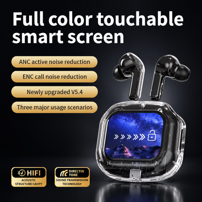 TWS Earbuds – LCD Screen, HiFi & Noise Reduction