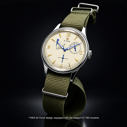 TIME TOKEN Retro Pilot Automatic Watch – ST1780 Movement, 40mm, Sapphire