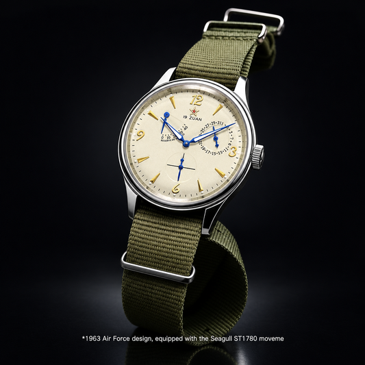 TIME TOKEN Retro Pilot Automatic Watch – ST1780 Movement, 40mm, Sapphire