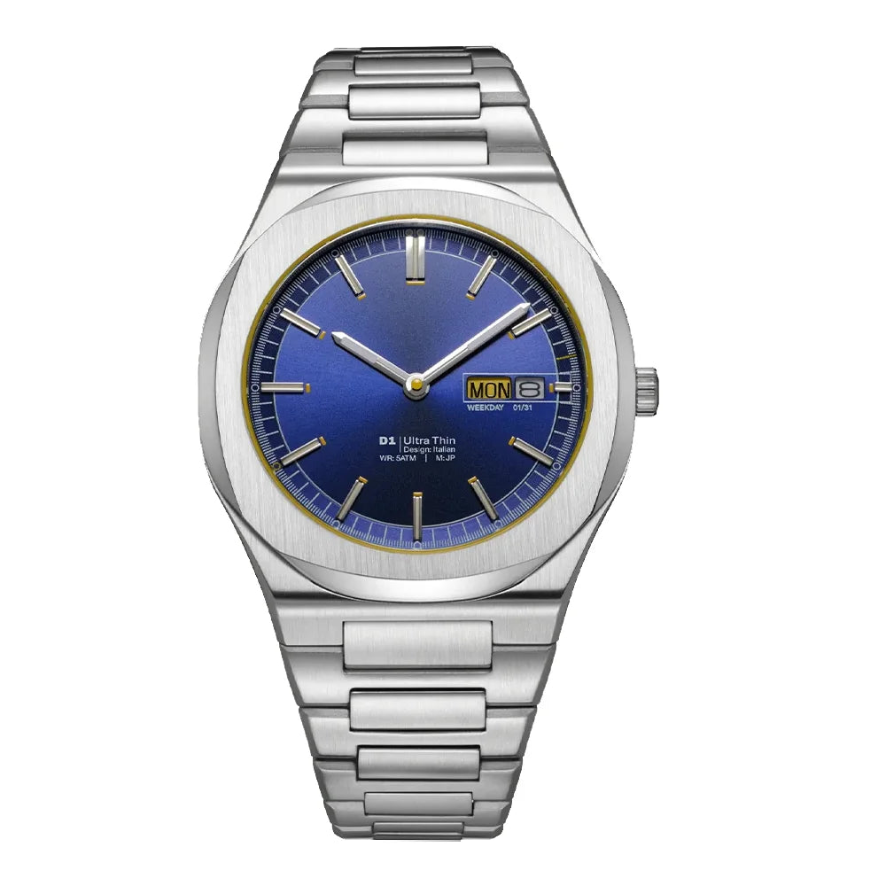New Arrival Waterproof Ultra thin All Stainless Steel Japan Quartz Minimalist Watch For Men with Original Logo