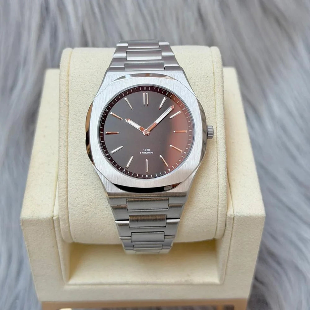 New Arrival Waterproof Ultra thin All Stainless Steel Japan Quartz Minimalist Watch For Men with Original Logo