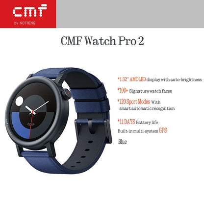 CMF by Nothing Watch Pro 2 — AMOLED Smartwatch with GPS & Bluetooth Calls