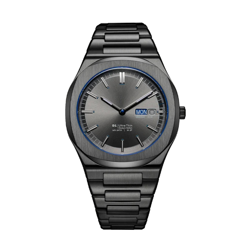 New Arrival Waterproof Ultra thin All Stainless Steel Japan Quartz Minimalist Watch For Men with Original Logo