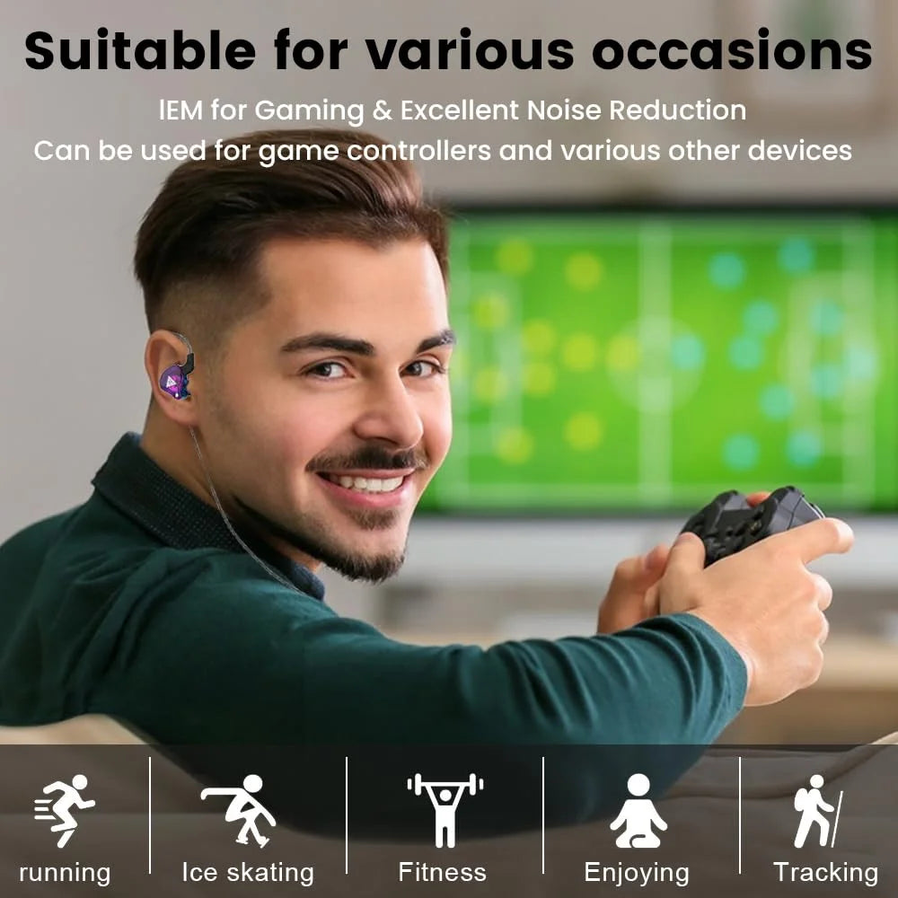 AK6 Gaming Earbuds – 3.5mm, HiFi, Sport