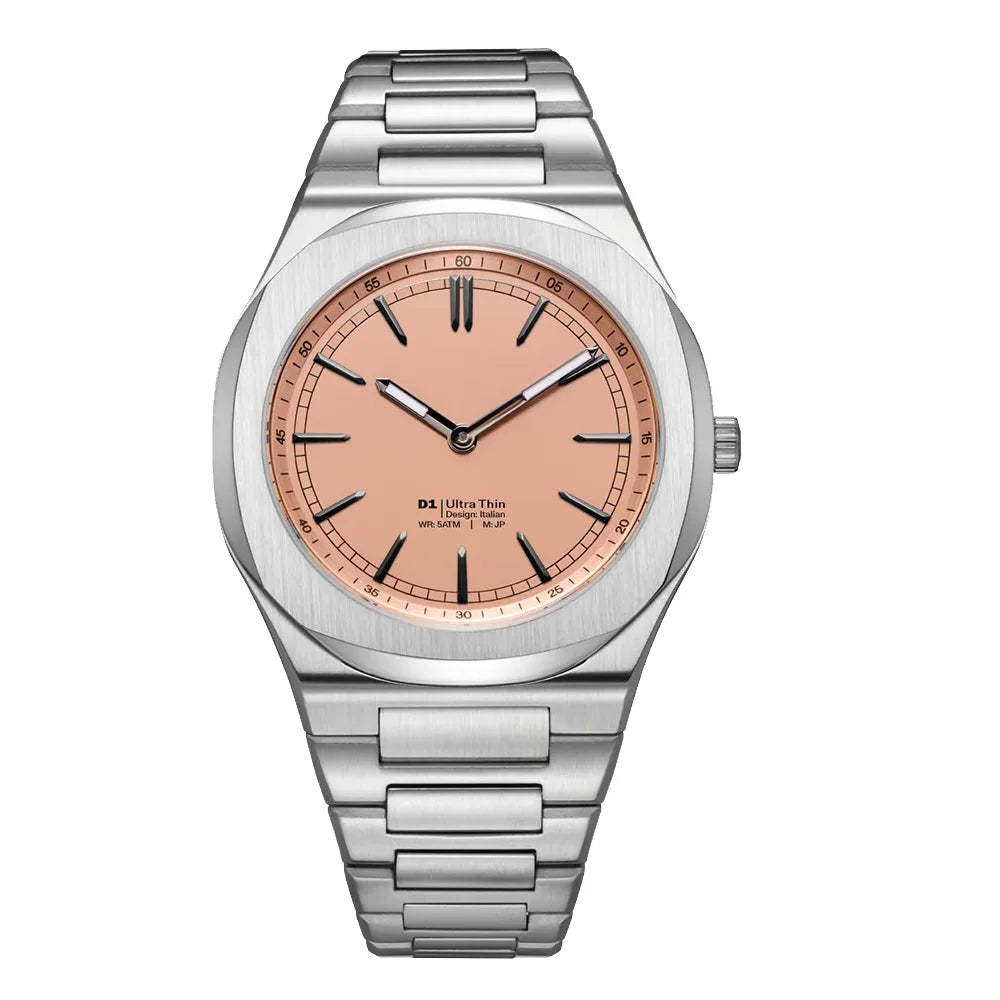 New Arrival Waterproof Ultra thin All Stainless Steel Japan Quartz Minimalist Watch For Men with Original Logo