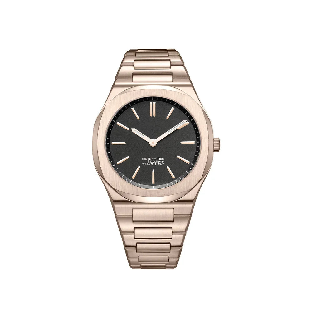 New Arrival Waterproof Ultra thin All Stainless Steel Japan Quartz Minimalist Watch For Men with Original Logo