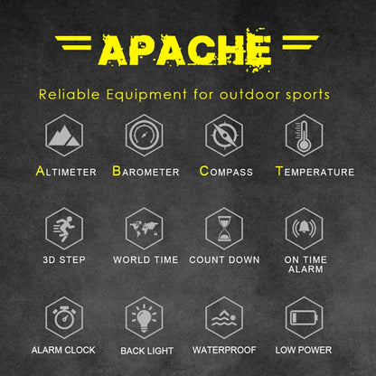 NORTH EDGE Apache 3 Sport Watch — Altimeter, Barometer & Compass