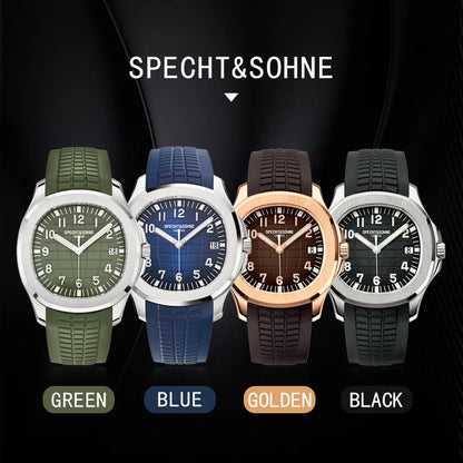 Specht & Söhne Automatic Sport Watch – Green Sapphire, 50M