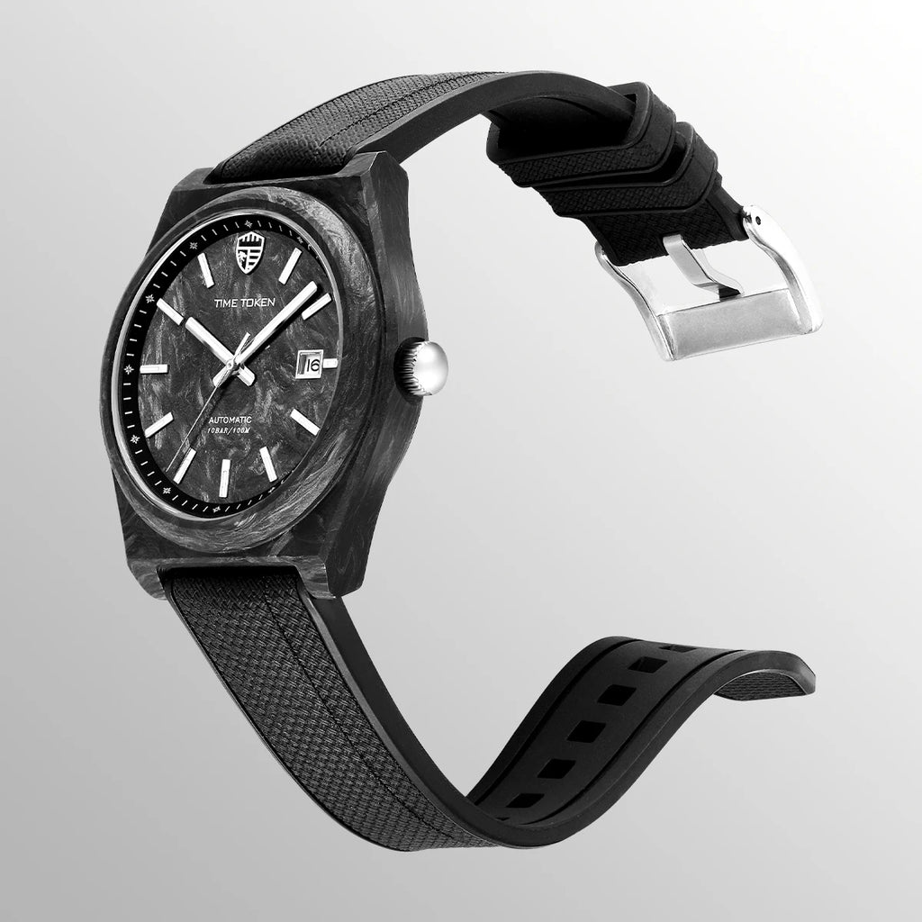 Carbon Fibre Luminous 40mm Automatic Watch Luxury 100m Waterproof Diver Watches Automatic Men Watch Japan Miyota 8215 Movement