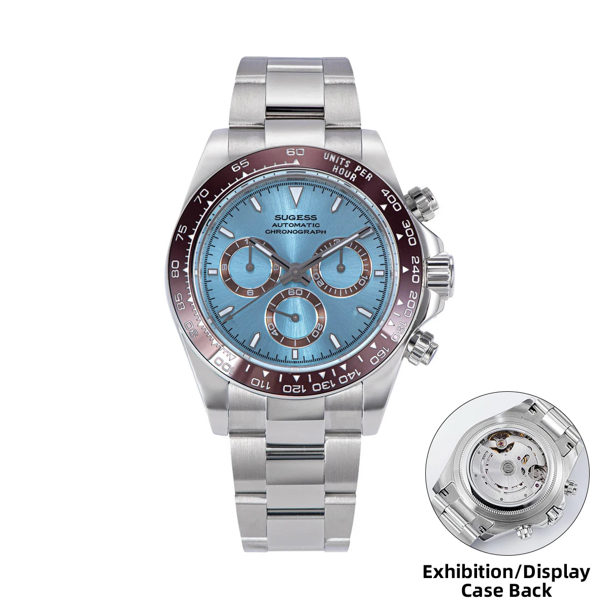 Sugess Panda Chronograph S418 – SL4801 Automatic, Ceramic Bezel, Sapphire
