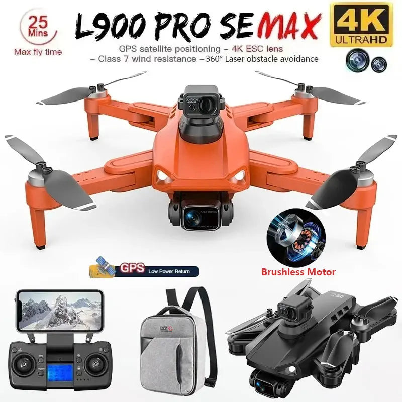 L900 Pro MAX 4K GPS Drone – Brushless Motor