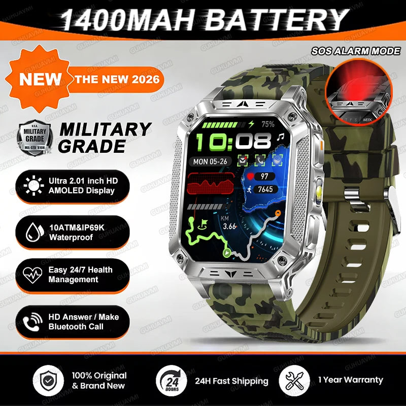 TANK Military GPS Smart Watch | AMOLED 10ATM