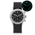 Militado ML26 Chronograph Watch – VK63 Quartz, 36.5mm, 100M, Screw-Down Crown