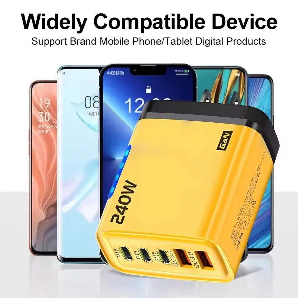 5-in-1 GaN Desktop Charger – 240W Fast Charging