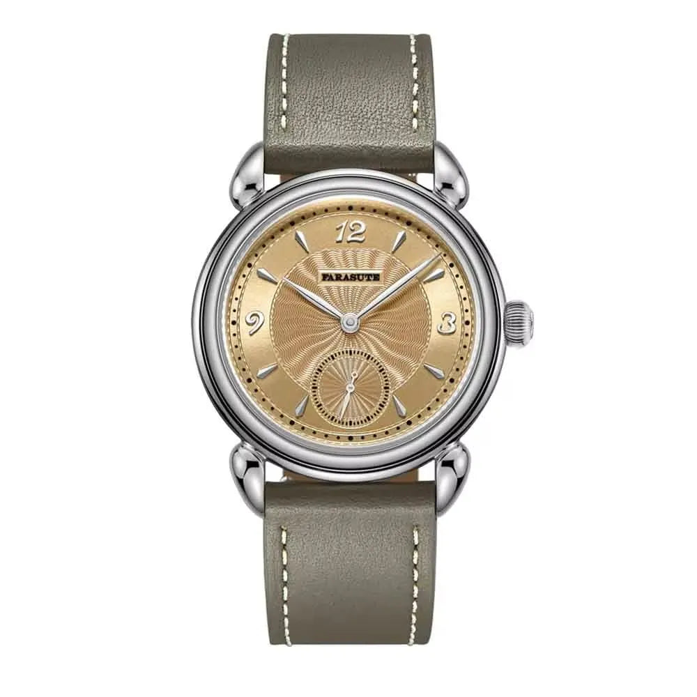 FARASUTE Retro 37mm Manual Swiss SW261 Mechanical Movement Watch For Men Casual 5Bar Waterproof Sapphire Wristwatch Reloj Hombre