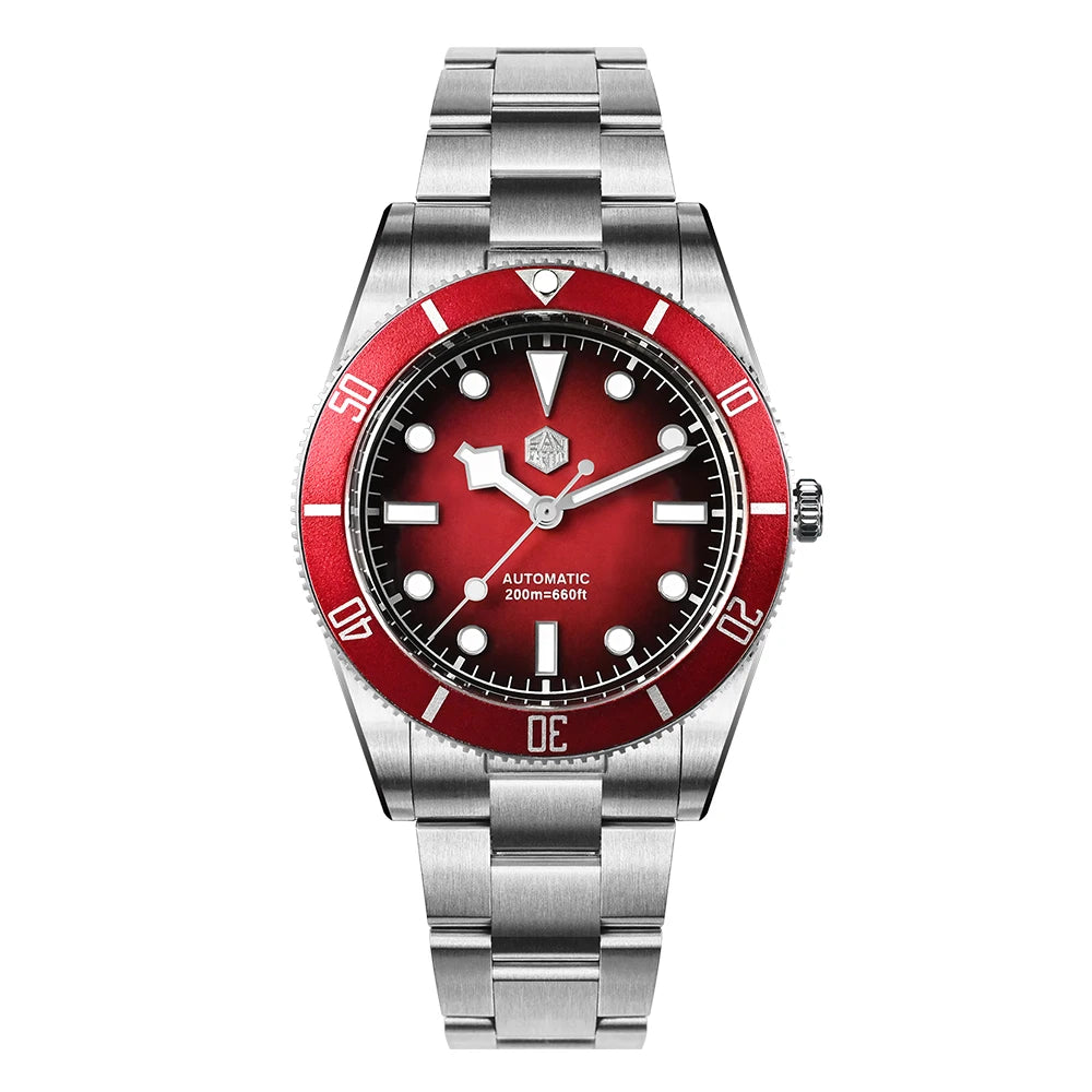 San Martin 37mm Multiple Colors BB54 ST2130 Vintage Diving Wristwatch For Men OTF Clasp BGW-X1 Lume 20ATM Reloj Hombre SN0138GB