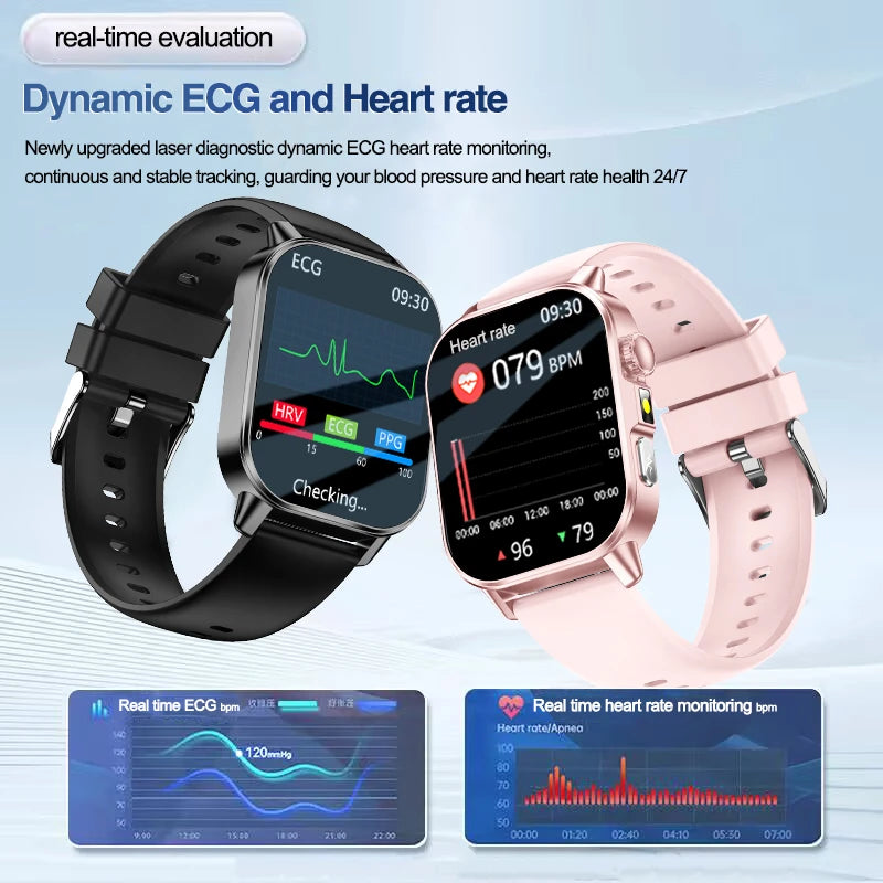 2026 ECG Smart Watch | Blood Oxygen, BP & Lipids Monitor