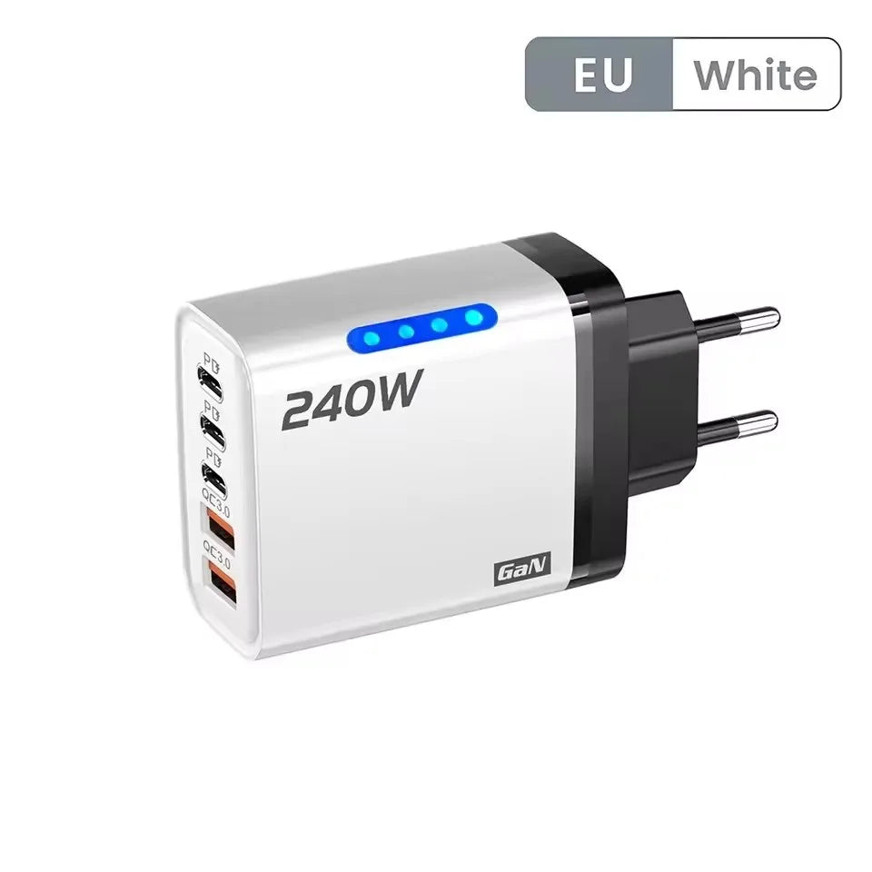 5-in-1 GaN Desktop Charger – 240W Fast Charging