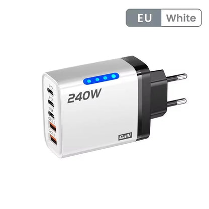 5-in-1 GaN Desktop Charger – 240W Fast Charging