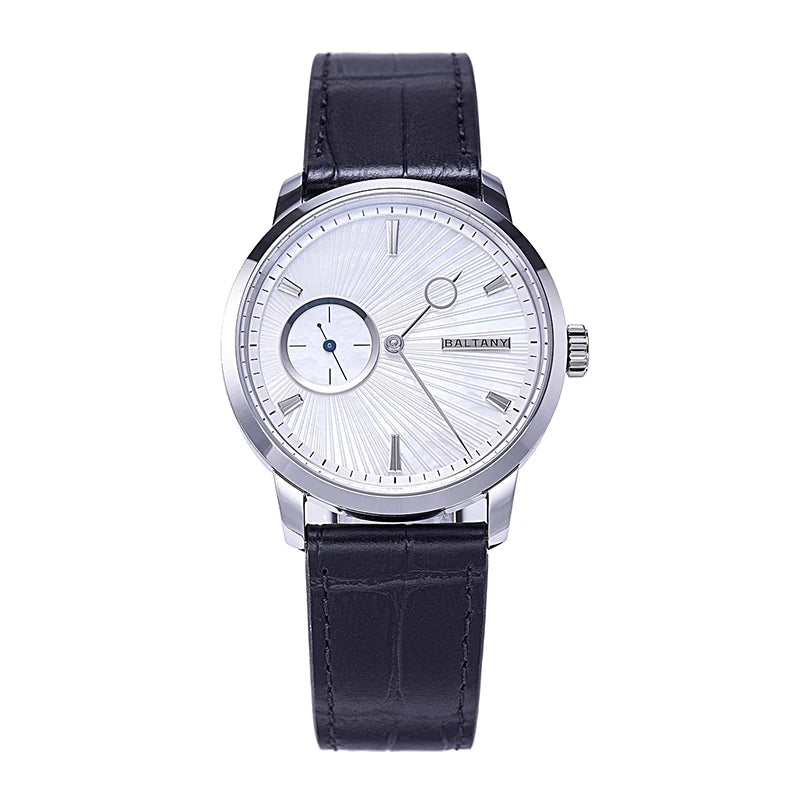 Baltany S4128 Micro-Rotor Automatic Watch – MOP Dial, Sapphire, Exhibition Caseback