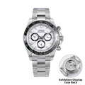 Sugess Diving Mens Watch Panda Automatic Mechanical Chronograph Peacock SL4801 Movement Wristwatch Waterproof Ceramic Bezel New