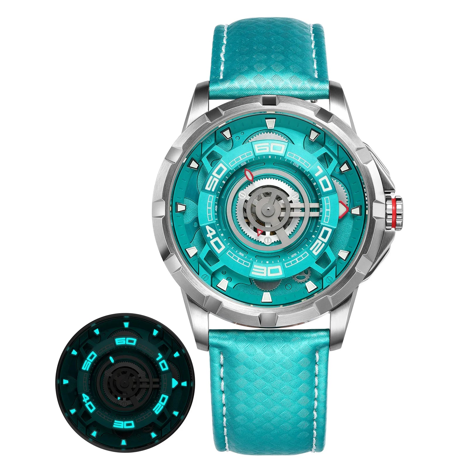 BERNY Automatic Skeleton Watch – MIYOTA 82S0, 3D Dial, Sapphire, 5ATM