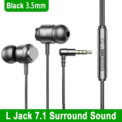 Wired Gaming Headset | HiFi Bass In-Ear Type-C & 3.5mm