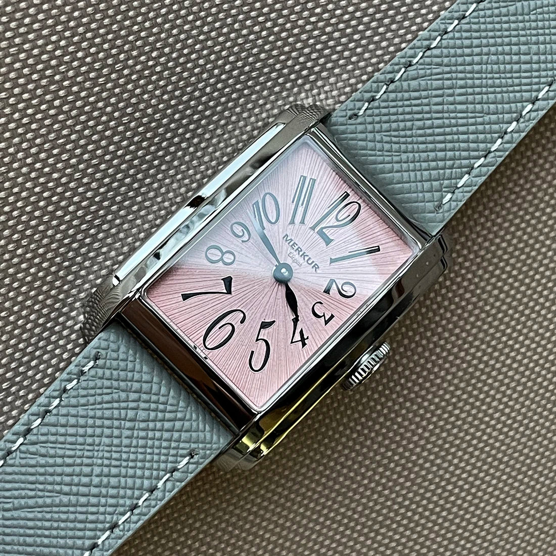 MERKUR NH05 Rectangle Retro Automatic Watch – Sapphire, NH05 Movement