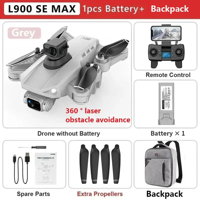L900 Pro MAX 4K GPS Drone – Brushless Motor