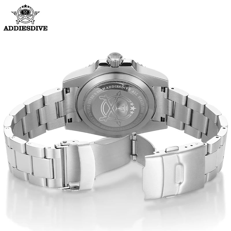 ADDIESDIVE Men's Classic Watch with Ceramic Bezel 200m Water Resistant Casual Quartz Watch BGW9 Blue Luminous Gift Watch MY-H3-2