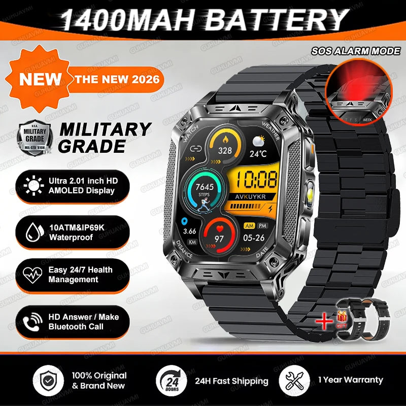 TANK Military GPS Smart Watch | AMOLED 10ATM