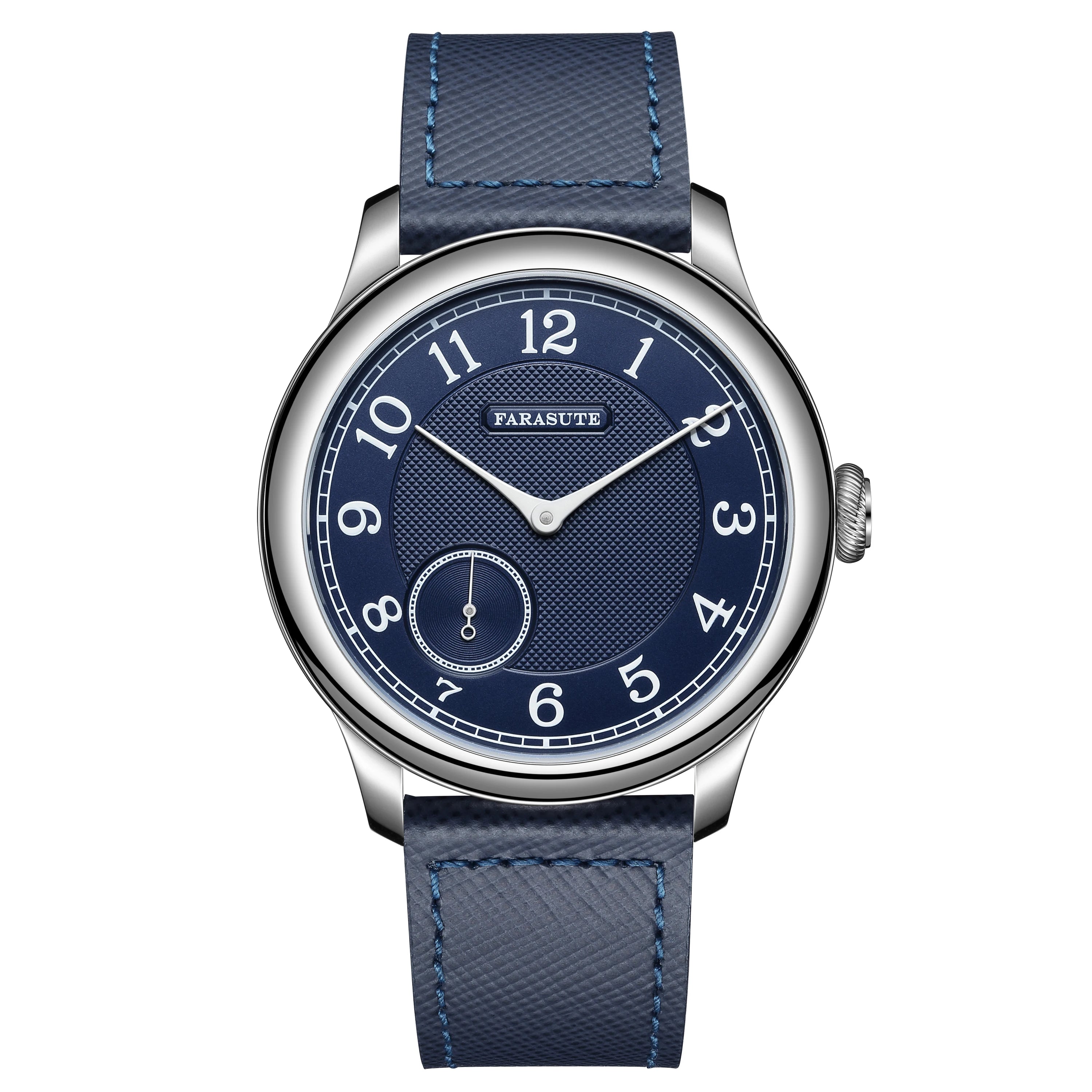 FARASUTE Retro Manual Mechanical Watch – 80-Hour Power Reserve, Small Seconds