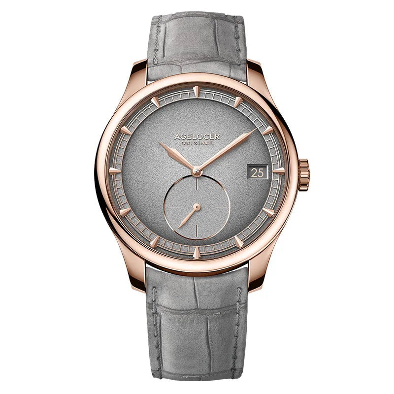 AGELOCER Petite Seconde Automatic Watch – In-House Movement, Luxury Men's Timepiece