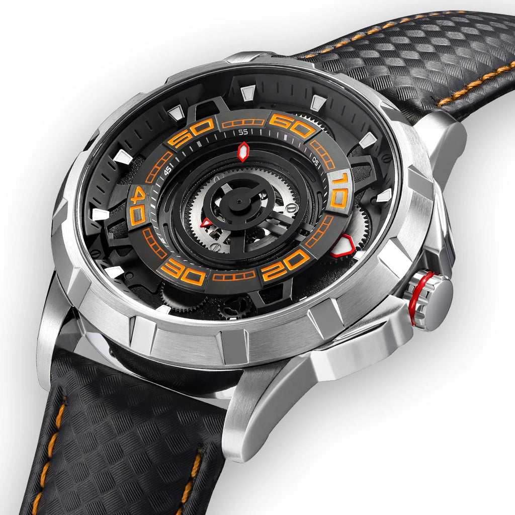 BERNY Automatic Skeleton Watch – MIYOTA 82S0, 3D Dial, Sapphire, 5ATM