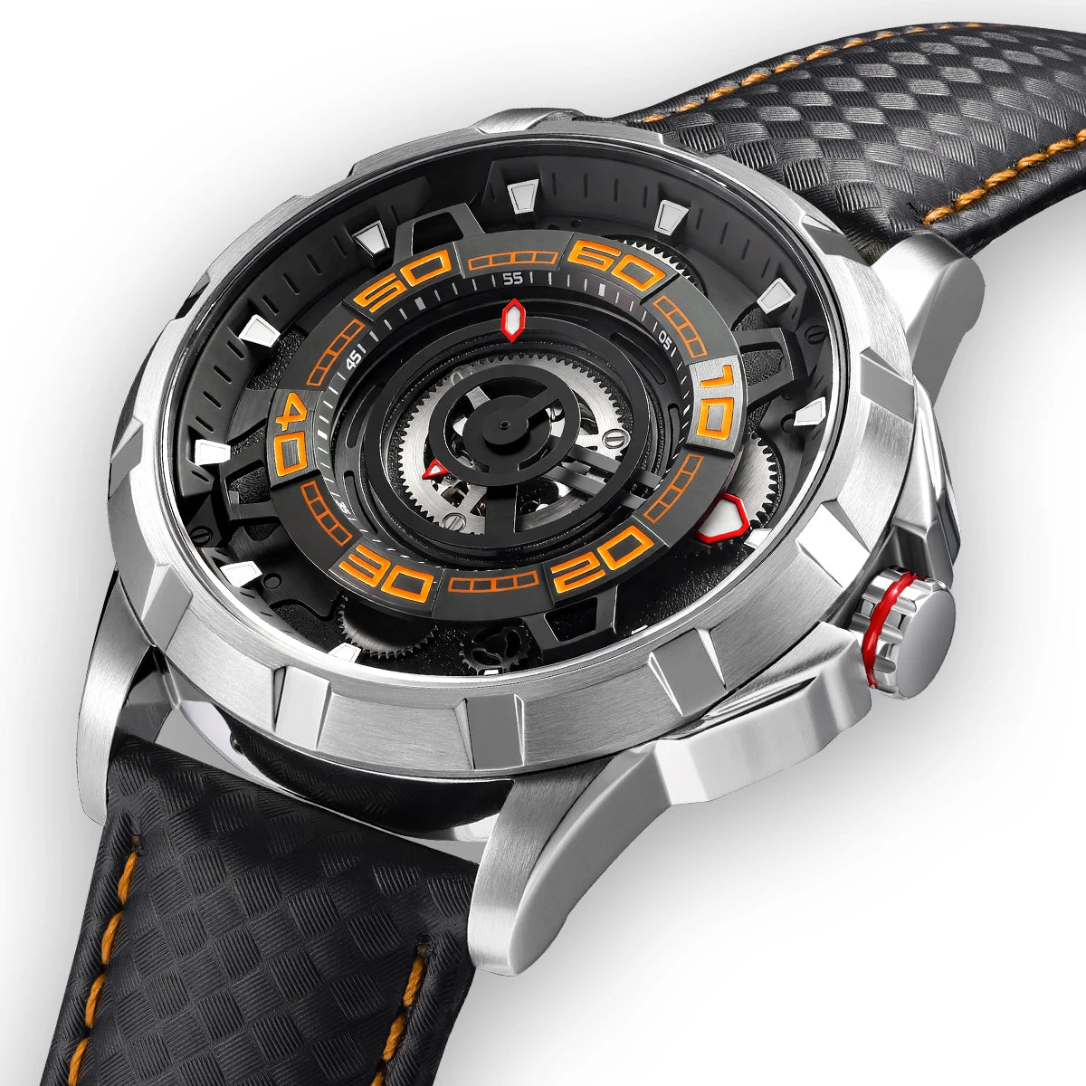 BERNY Automatic Skeleton Watch – MIYOTA 82S0, 3D Dial, Sapphire, 5ATM
