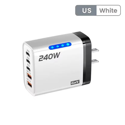5-in-1 GaN Desktop Charger – 240W Fast Charging