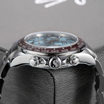 Sugess Panda Chronograph S418 – SL4801 Automatic, Ceramic Bezel, Sapphire