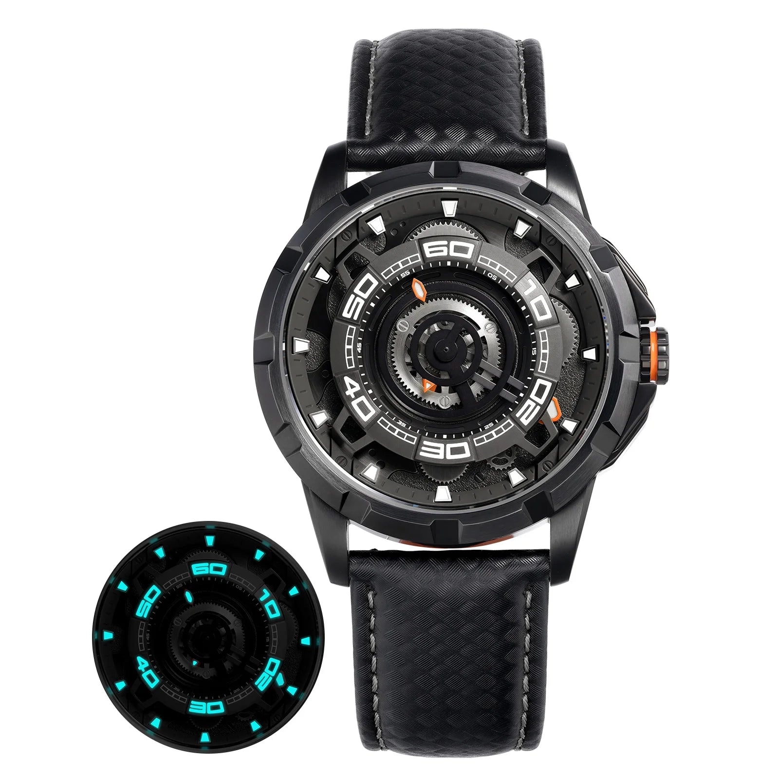 BERNY Automatic Skeleton Watch – MIYOTA 82S0, 3D Dial, Sapphire, 5ATM